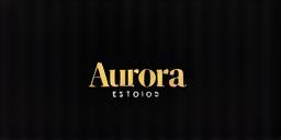 Aurora Estúdios Gold Logo for Footer